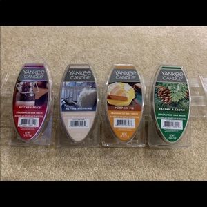 4 BRAND NEW YANKEE CANDLE WAX MELTS